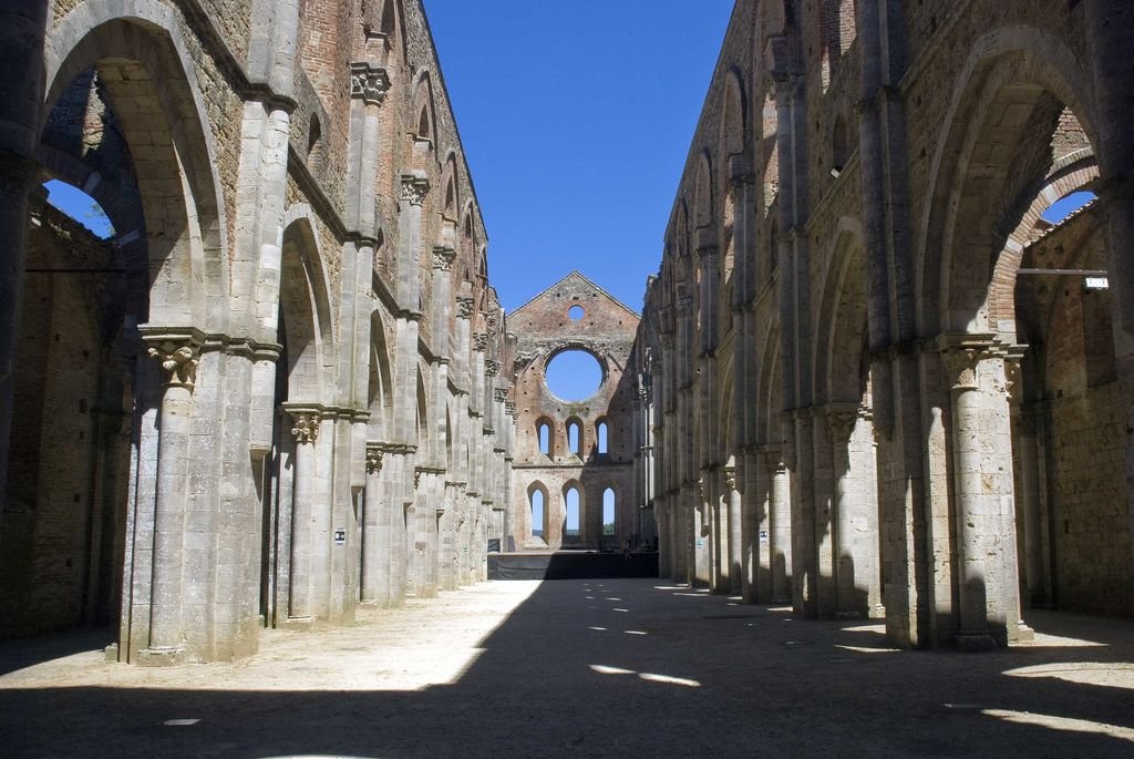 THE ABBEY OF ST. GALGANO AND THE HERMITAGE OF MONTESIEPI WITH THE SWORD IN THE STONE