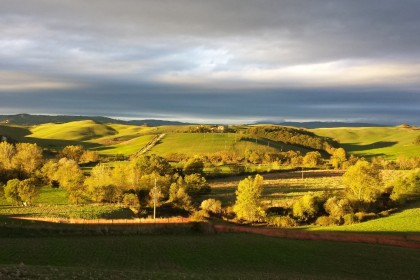 THE ABBEY OF MONTE OLIVETO MAGGIORE AND THE CLAY HILLS